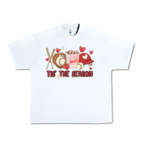 White tis the season baseball Urban Heavy Tee - MaliasSmallBusiness