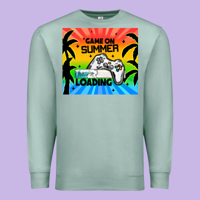Game On Summer Loading Premium Sweatshirt Designed By Tumblerdesignbyshophia
