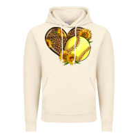 Vintage Artic Softball Heart With Sunflowers Vintage Hoodie - LillyAllenDesigns