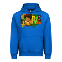 Cobalt Hope Juneteenth Urban Hoodie - FaDigitalArtStudio