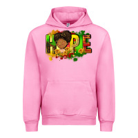 Fuchsia Pink Hope Juneteenth Urban Hoodie - FaDigitalArtStudio