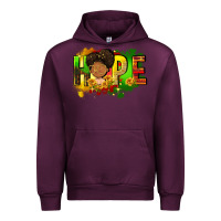 Mauve Wine Hope Juneteenth Urban Hoodie - FaDigitalArtStudio