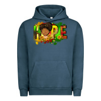 Pigment Midnight Navy Hope Juneteenth Urban Hoodie - FaDigitalArtStudio