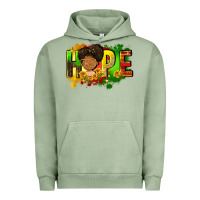 Pigment Oil Green Hope Juneteenth Urban Hoodie - FaDigitalArtStudio