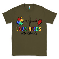 Army Green love needs no words Classic Tee - MaliasSmallBusiness