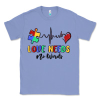 Colony Blue love needs no words Classic Tee - MaliasSmallBusiness