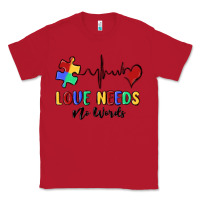 Red love needs no words Classic Tee - MaliasSmallBusiness