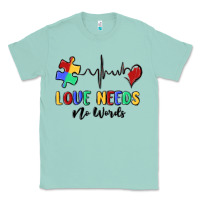 Seafoam love needs no words Classic Tee - MaliasSmallBusiness