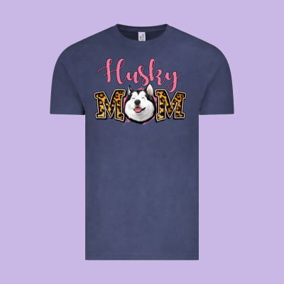 Husky Mom Vintage Tee Designed By Jasminsmagicworld