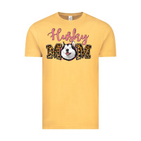 Vintage Mustard Husky Mom Vintage Tee - Jasminsmagicworld