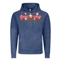 Vintage Denim shih tzu dogs libbey glass Vintage Hoodie - Jasminsmagicworld