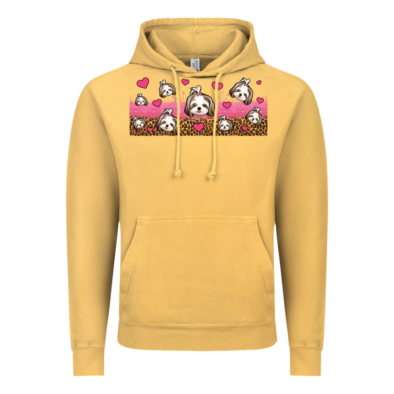 Shih Tzu Dogs Libbey Glass Vintage Hoodie by Jasminsmagicworld | Teevron