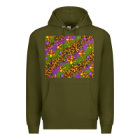 Army Green Mardi Gras tumbler Premium Hoodie - HowdyJamesFarm