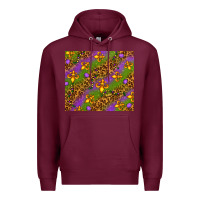 Burgundy Mardi Gras tumbler Premium Hoodie - HowdyJamesFarm