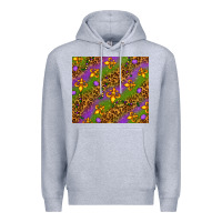 Heather Grey Mardi Gras tumbler Premium Hoodie - HowdyJamesFarm