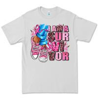 Dove Grey i am a survivor Premium Tee - AdoDesignShop