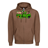 Chestnut st patricks farm animals truck Zipper Hoodie - Jasminsmagicworld