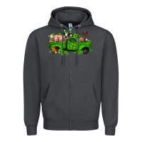 Smoke st patricks farm animals truck Zipper Hoodie - Jasminsmagicworld