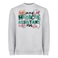 Heather Grey in my medical assistant era Heavyweight Sweatshirt - MaliasSmallBusiness
