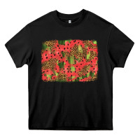 Black watermelon leopard pattern background Heavy Core Tee - HRA Design Shop