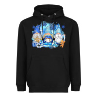 Black snowman gnome Heavyweight Hoodie - texasbilliewilder