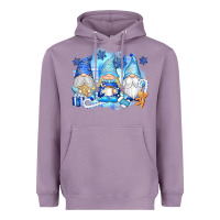 Lavender snowman gnome Heavyweight Hoodie - texasbilliewilder