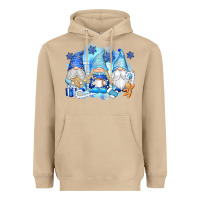 Mushroom snowman gnome Heavyweight Hoodie - texasbilliewilder