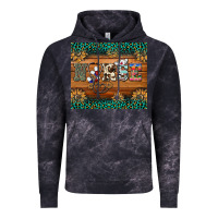 Cloud Black western nurse glitter leopard sunflowers Vintage Hoodie - BarkalooDesign