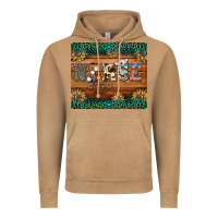Western Nurse Glitter Leopard Sunflowers Vintage Hoodie | Teevron