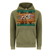 Vintage Olive western nurse glitter leopard sunflowers Vintage Hoodie - BarkalooDesign