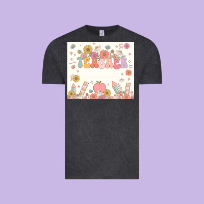 Teacher Custom Name Vintage Tee Designed By Jahusdesignshop