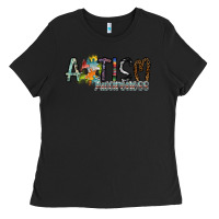 Black autism awareness Ladies Tee - SublimationCraftShop