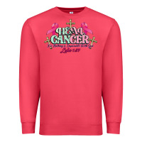 Cardinal Heal Cancer Luke 1:37 cross Cancer Awareness Premium Sweatshirt - HowdyJamesFarm