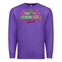 Purple Heal Cancer Luke 1:37 cross Cancer Awareness Premium Sweatshirt - HowdyJamesFarm