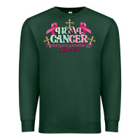 Sports Green Heal Cancer Luke 1:37 cross Cancer Awareness Premium Sweatshirt - HowdyJamesFarm