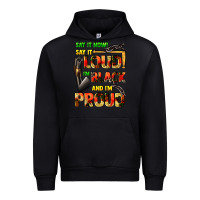 Black Say it now! say it loud! i'm black and i'm proud Urban Hoodie - FaDigitalArtStudio