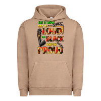 Pigment Burro Say it now! say it loud! i'm black and i'm proud Urban Hoodie - FaDigitalArtStudio