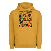 Pigment Peanut Butter Say it now! say it loud! i'm black and i'm proud Urban Hoodie - FaDigitalArtStudio