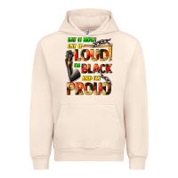 Sandshell Say it now! say it loud! i'm black and i'm proud Urban Hoodie - FaDigitalArtStudio