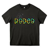 Asphalt let's rodeo Heavy Core Tee - CowhideDigitalArt