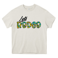Cream let's rodeo Heavy Core Tee - CowhideDigitalArt