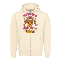 Sandshell the queen is 37 long live the queen kopya Zipper Hoodie - Jasminsmagicworld