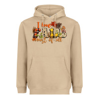Mushroom I love Fall most of Fall Heavyweight Hoodie - NancyCooperArtShop