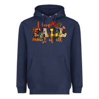 Navy I love Fall most of Fall Heavyweight Hoodie - NancyCooperArtShop