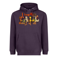 Plum I love Fall most of Fall Heavyweight Hoodie - NancyCooperArtShop