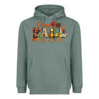 Sage I love Fall most of Fall Heavyweight Hoodie - NancyCooperArtShop