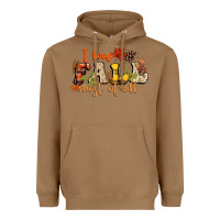 Toasted Coconut I love Fall most of Fall Heavyweight Hoodie - NancyCooperArtShop