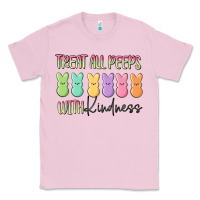 Bubblegum Pink treat all peeps with kindness Classic Tee - MaliasSmallBusiness