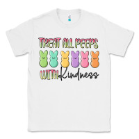 White treat all peeps with kindness Classic Tee - MaliasSmallBusiness