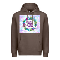 Coffee mermaid kisses starfish wishes Premium Hoodie - TumblerDesignByShophia